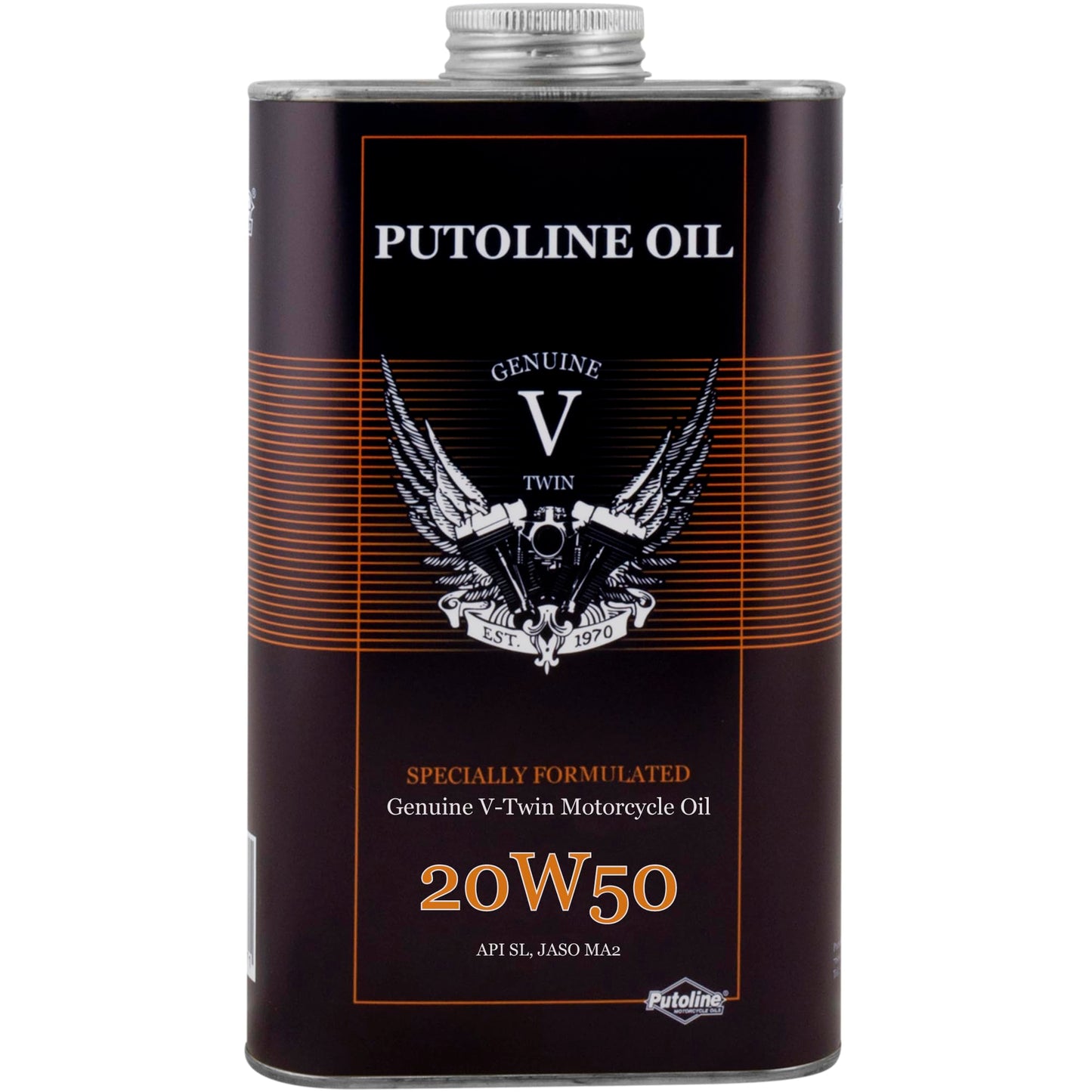 Putoline 20W50 V-Twin Motorcycle Engine Oil | High Performance 4T Engine Oil for V-Twin Engines