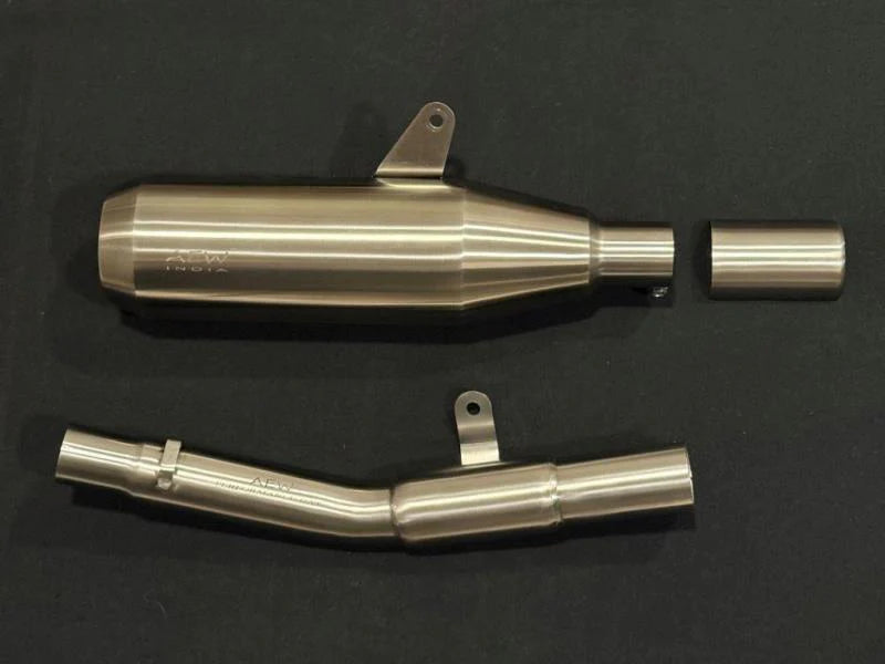 AEW Edge Exhaust & Mid Pipe with Catalytic Converter for Royal Enfield Bear 650 | Premium Performance Exhaust System