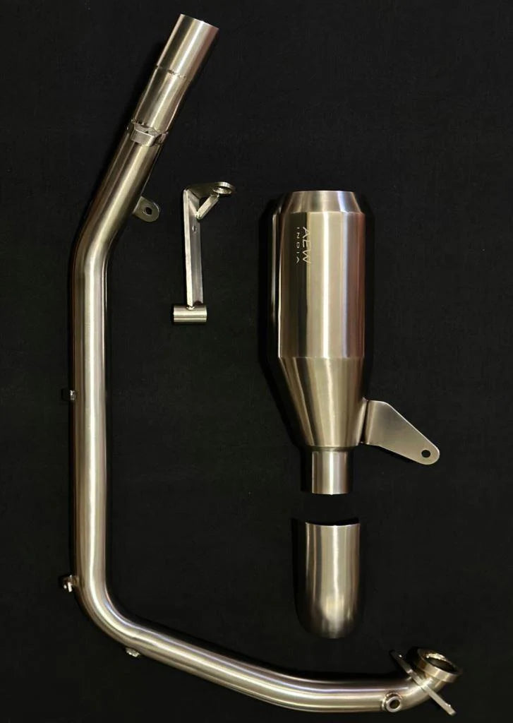 AEW Performance Full System Exhaust for Royal Enfield Himalayan 450 | Complete Exhaust Upgrade for Adventure Touring