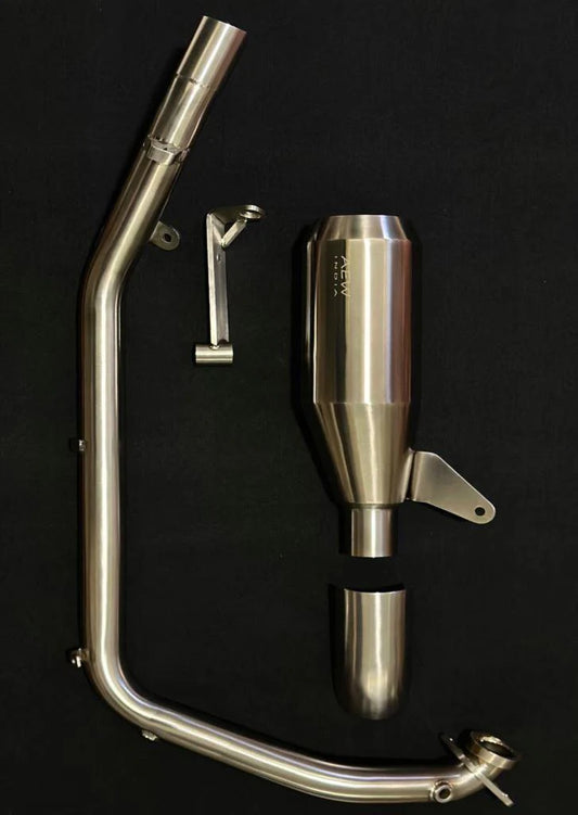 AEW Performance Full System Exhaust for Royal Enfield Himalayan 450 | Complete Exhaust Upgrade for Adventure Touring