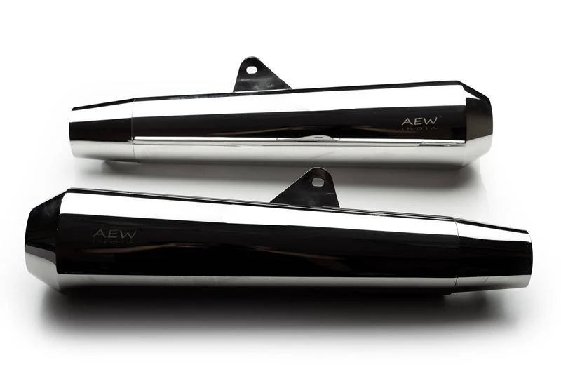 AEW TE 103 Exhaust for Royal Enfield Interceptor 650 & Continental GT 650 | Premium Free Flow Performance Exhaust