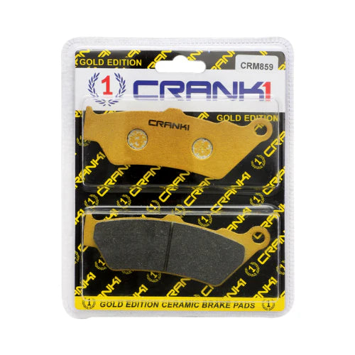 Crank1 CRM859 Ceramic Brake Pads | High Performance Front & Rear Brake Pads for Motorcycles