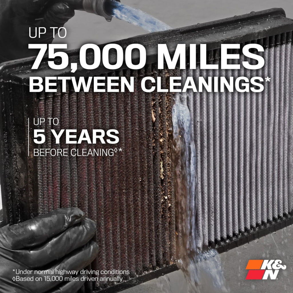 K&N 33-3005 Performance Air Filter for Audi, Volkswagen, Skoda & SEAT Cars