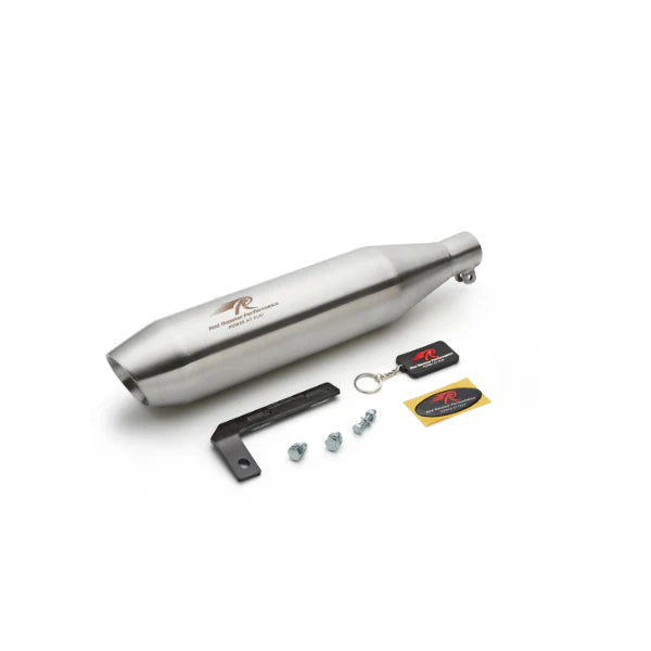 Red Rooster Performance Rumbler Max Exhaust (Matte) For Royal Enfield Hunter 350 | SS304 Performance Slip-On Exhaust