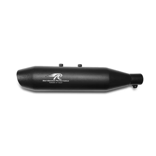 Red Rooster Performance Rumbler Max Exhaust (Black) For Royal Enfield Hunter 350 | SS304 Performance Slip-On Exhaust