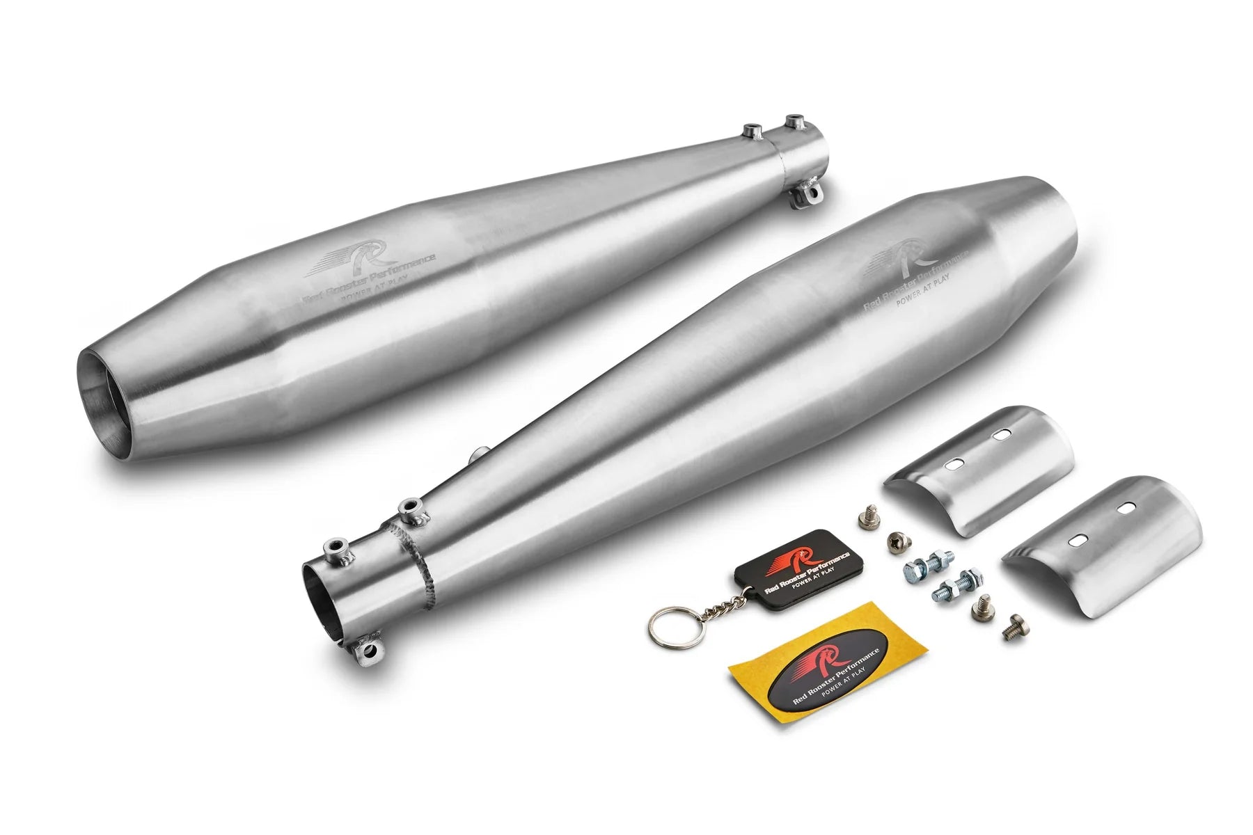 Red Rooster Performance Stellar Matte Exhaust for Royal Enfield Continental GT 650 & Interceptor 650 | SS304 Slip-On Exhaust