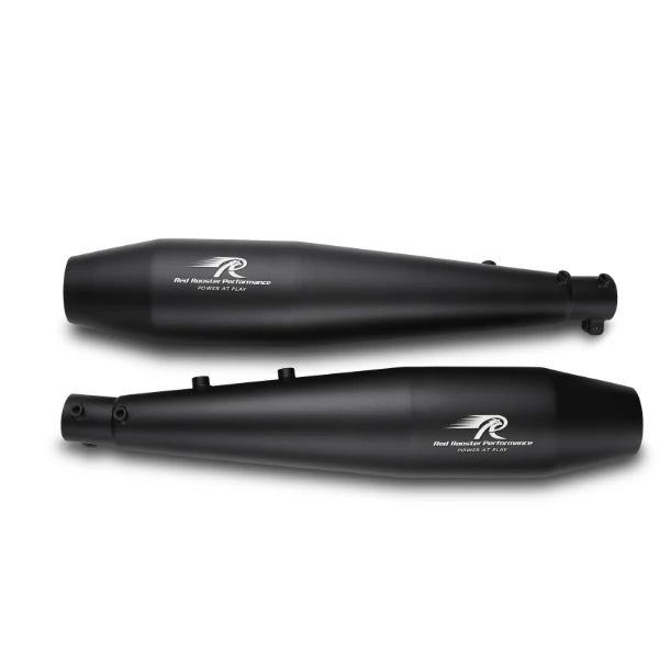 Red Rooster Performance Stellar Black Color Exhaust For Royal Enfield Continental GT 650 & Interceptor 650 | SS304 Slip-On Exhaust