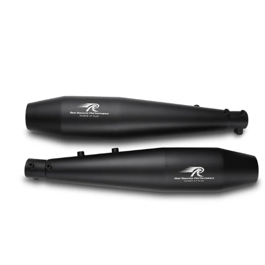 Red Rooster Performance Stellar Black Color Exhaust For Royal Enfield Continental GT 650 & Interceptor 650 | SS304 Slip-On Exhaust