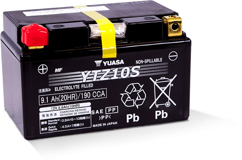 Yuasa YTZ10S AGM Motorcycle Battery for Aprilia, BMW, Honda, Husqvarna, Kawasaki, KTM, Mv Agusta, Suzuki & Yamaha