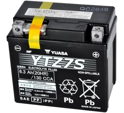 Yuasa YTZ7S AGM Motorcycle Battery for KTM Duke 200, Duke 250, RC 200, Yamaha R15, MT-15, FZ25 & Honda CBR250R