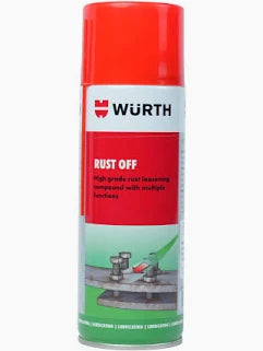 Wurth Rust Off Penetrating Spray | Fast Acting Rust Remover & Lubricant for Motorcycles, Cars & Industrial Use