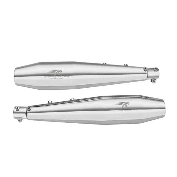 Red Rooster Performance Stellar Polish Exhaust for Royal Enfield Continental GT 650 & Interceptor 650 | SS304 Slip-On Exhaust